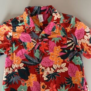 Old Navy Stretchy Hawaiian Shirt Boys size 5T